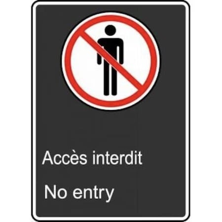 Accuform SAFETY SIGN NO ENTRY 14 X 10 FBMCSA580XP FBMCSA580XP